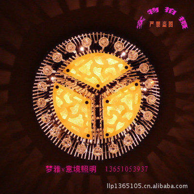 【現(xiàn)代水晶燈 溫馨臥室燈飾 客廳燈具 簡約吸頂燈 led時尚8287】價格,廠家,圖片,吸頂燈,梁麗萍-